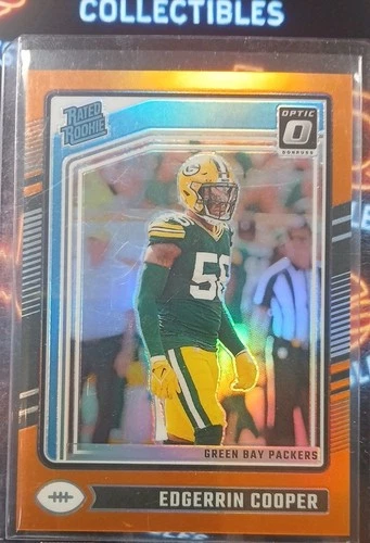 2024 Panini Optic - Rated Rookie Edgerrin Cooper #231 Orange Prizm /249 (RC)