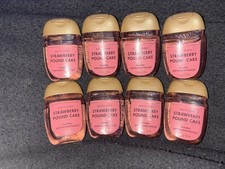 Lot of 8 Strawberry Pound Cake PocketBac Sanitizers 1 oz Bath & Body Works