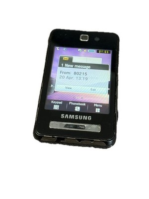Sehr gebraucht   Samsung F480i   Kein Akku   Telefoniert SMS   Vintage Vibes