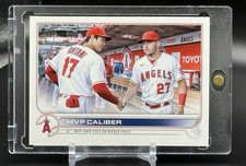 Shohei Ohtani 2022 Topps Update MVP Caliber Mike Trout #US115 Angels