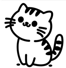 Cute Kitten Premium Vinyl Decal