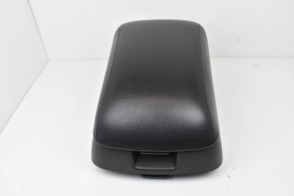 Consola Hyundai Santa Fe 2007-2012 defectuosa cuero negro reposabrazos almacenamiento OEM Foto 3 de 4