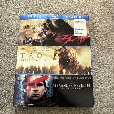 Alexander Revisited / Troy / 300 (Triple-Feature) [Blu-ray] - DVD -  Very Good -