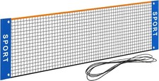 10 ft Mini Portable Soccer Tennis Net  Pickleball Net for Driveway Backyard....
