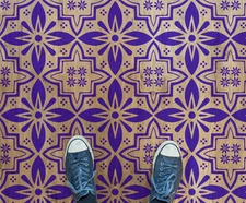 Geometric Pattern Stencil - Art and Wall Stencil