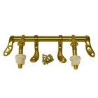 14-1053 Toilet Seat Hinge Polished Brass Metal with Bolts and Nuts