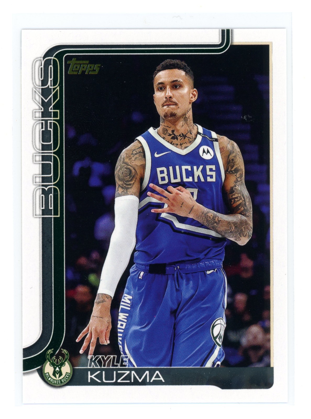 Kyle Kuzma 2025 Topps Basketball Golden Mirror Image Variation 56 SSP Bucks