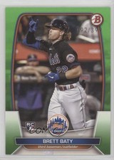2023 Bowman Neon Green 92/399 Brett Baty #80 6fs