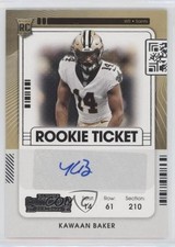 2021 Panini Contenders Rookie Ticket Kawaan Baker #258 1t3