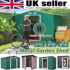 Image of Outdoor Garden Storage Shed with Ventilation Double Sliding Door Outdoor Tool UK