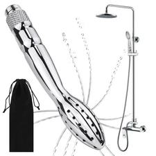 Metal Shower Cleaner Enema Douche System, Handheld Water Shower Nozzle Anal Rins