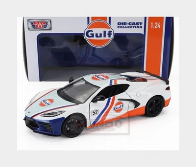 1:24 MOTORMAX Chevrolet Corvette C8 #52 Gulf Racing 2020 MTM79664 - Photo 1/2