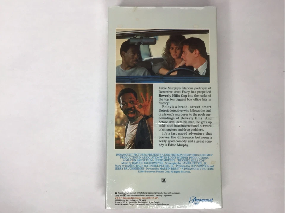 Beverly Hills Cops Eddie Murphy VHS Sealed 1985 - Image 2 of 4