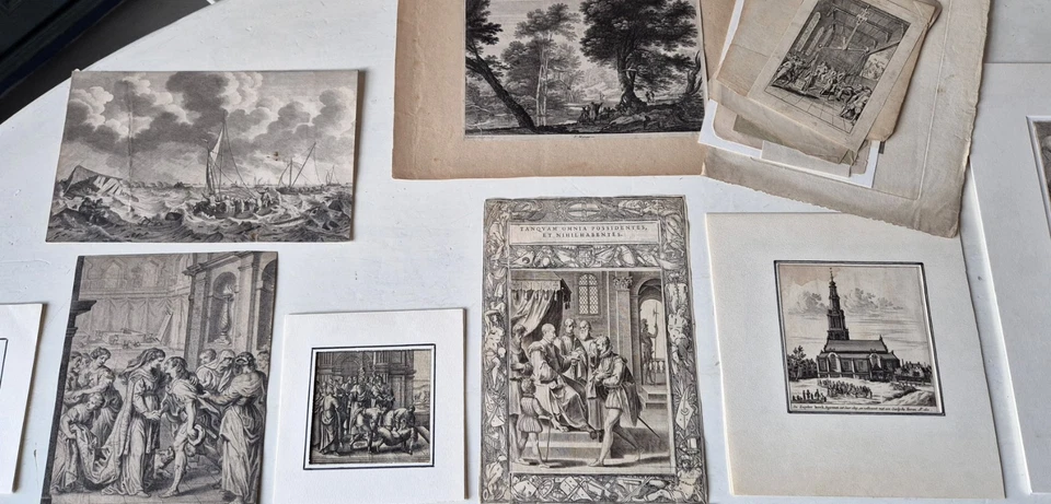 Rare collection of 70 master prints, etchings, engravings , 16th - 17th century - Image 4 of 4