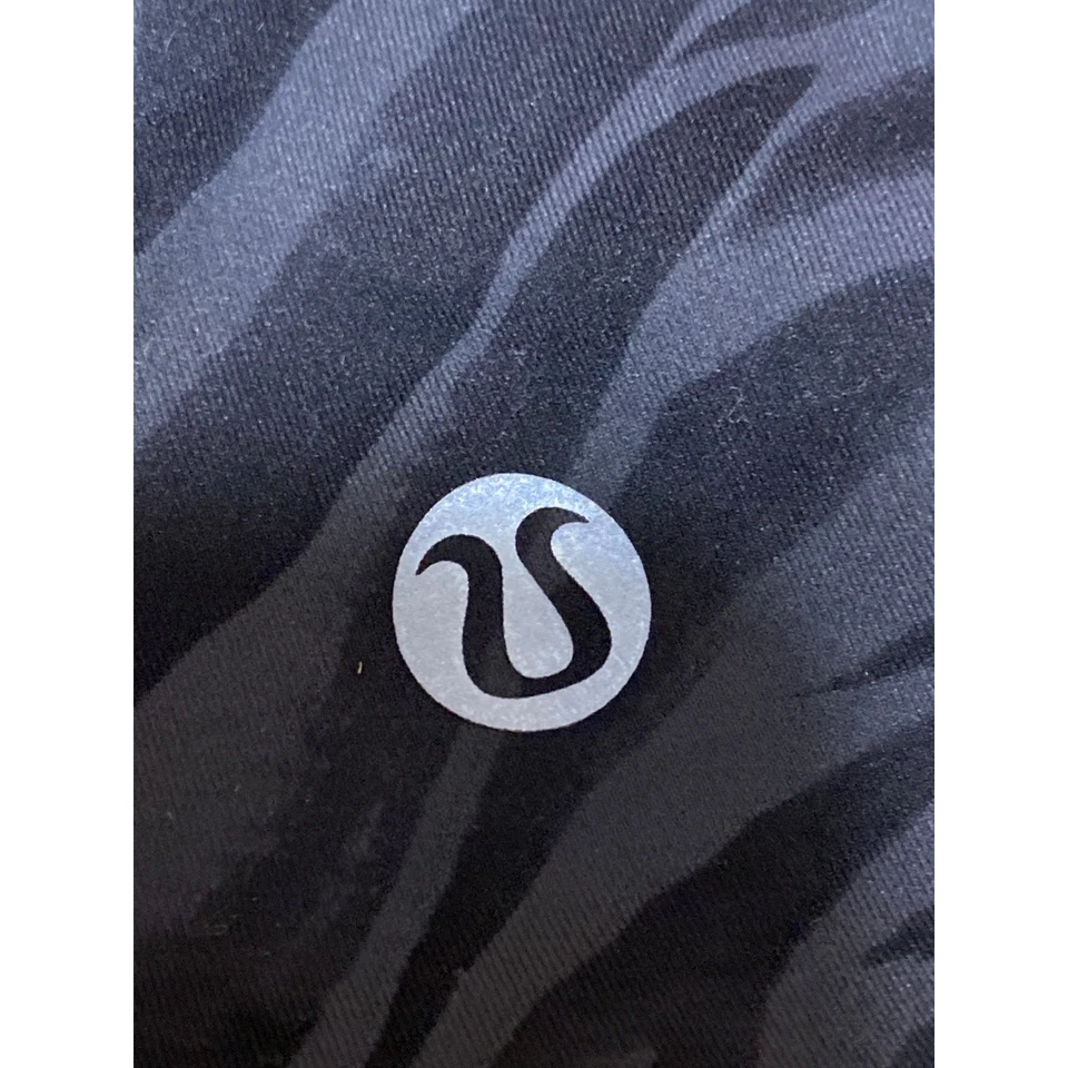 Lululemon Align Negro Cebra Estampado Animal Tiro Medio Yoga Atlético Leggings Pantalones 4 Foto 4 de 4
