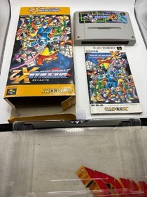 Rockman X X2 W/box Instruction Super Famicom SFC Cartridge Tested