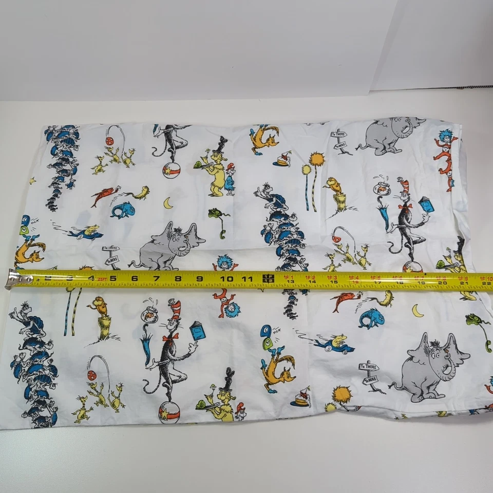 Juego de sábanas Pottery Barn Kids Dr Seuss BABY cuna algodón orgánico 3 piezas niño pequeño  Foto 2 de 4