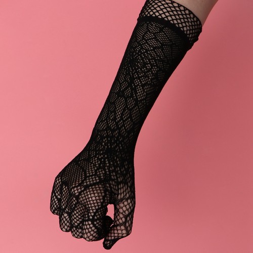 Guantes largos de encaje de sección delgada para fiesta de Halloween para mujer - Imagen 6 de 11