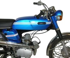 Yamaha FS1-E Moped 50cc Steel Blue Painted Fuel Tank 1970s @EU