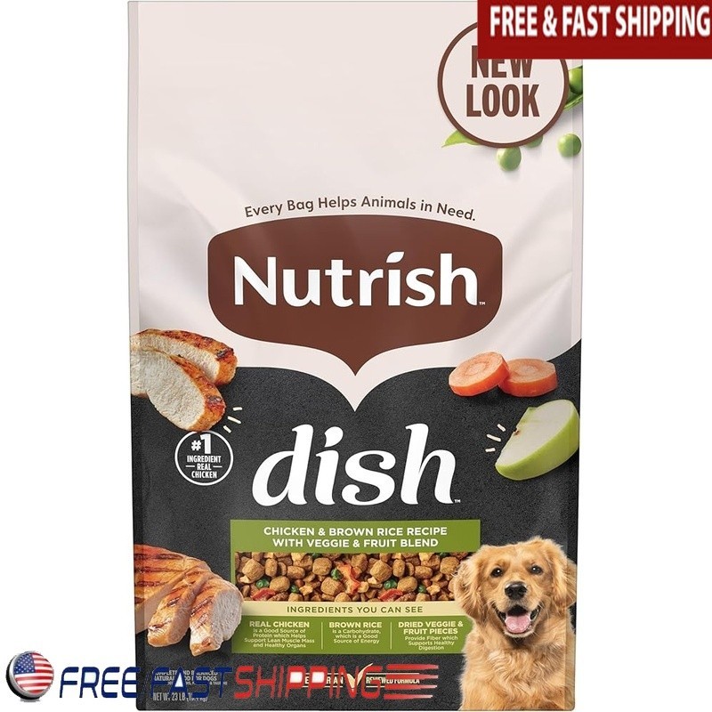 Adult Chicken Brown Rice Veggies Natural Ingredients 23lb Ne