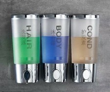 Soap Dispenser ABS Shampoo Three Bottles Triple Detergent Shower Gel Dispenser 