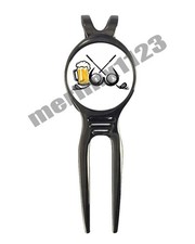 Beer Boobs  Golf Golf Ball Marker  Black Gunmetal Divot Tool Titties Tits