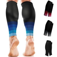 1Pair Calf Support Compression Sleeves For Women Men Running 20 30mmHg Footless