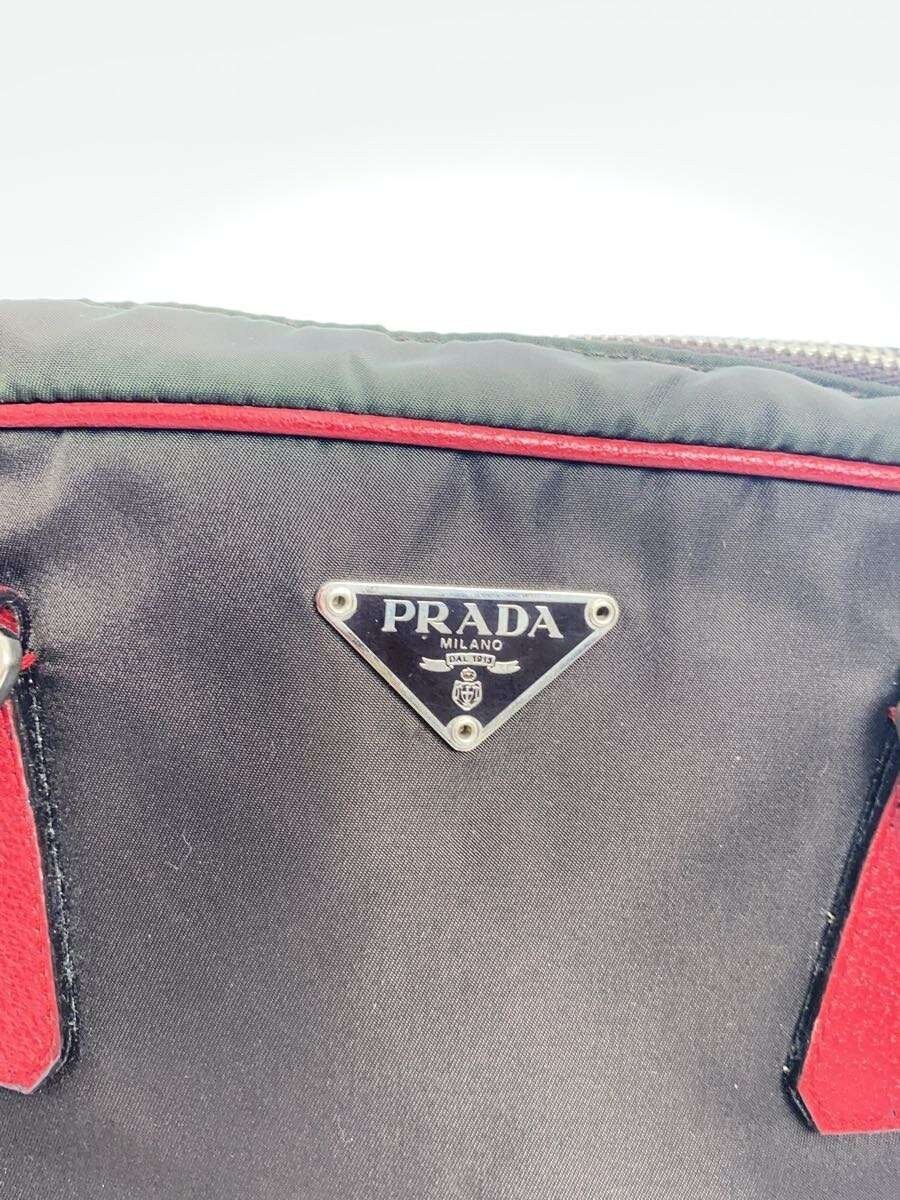 PRADA Mini Boston Bag in Red Nylon thumbnail 5