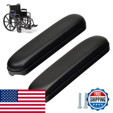Hmz Full Length Padded Armrest Black 10-1/4 Long Wheelchair And Transport Chair