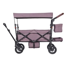 Uimoso Double Stroller Collapsible Wagon Stroller for 2 Kids with Canopy Purple