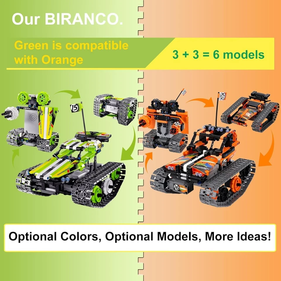 STEM Construction Toy - RC Track Car Building Set - Image 4 of 4