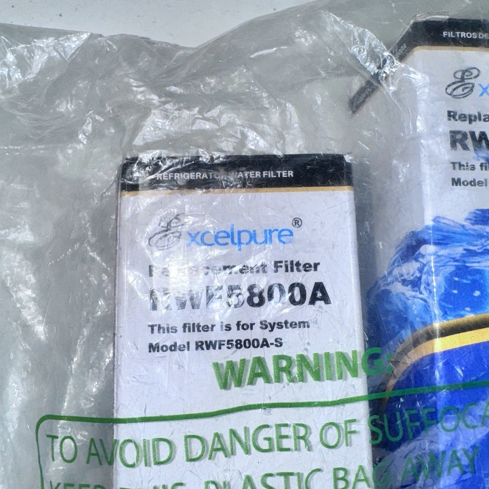 NEW in Box EXCELPURE Refrigerator Water Filter RWF5800A 2x - Image 2 of 2
