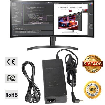 AC Adapter Netzteil Ladegerät für LG Electronics Full HD LCD LED Monitor 19V