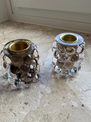 Skogsberg & Smart Hurricane Boule Petite Tobacco 2er Set – Design Windlicht Glas - Bild 1 von 4