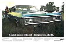1969 Chevy Impala Genuine Vintage 2-page Print Ad Chevrolet 13.5 X 20 1969 Chevy Impala Genuine Vintage 2-page Print Ad Chevrolet 13.5 X 20