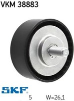 SKF VKM38883 Umlenk-/FüHrungsrolle FüR Keilrippenriemen Umlenkrolle