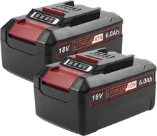 2 Packs 18V 6000Mah Battery Packs Compatible with Einhell Tools X-Change 4511396