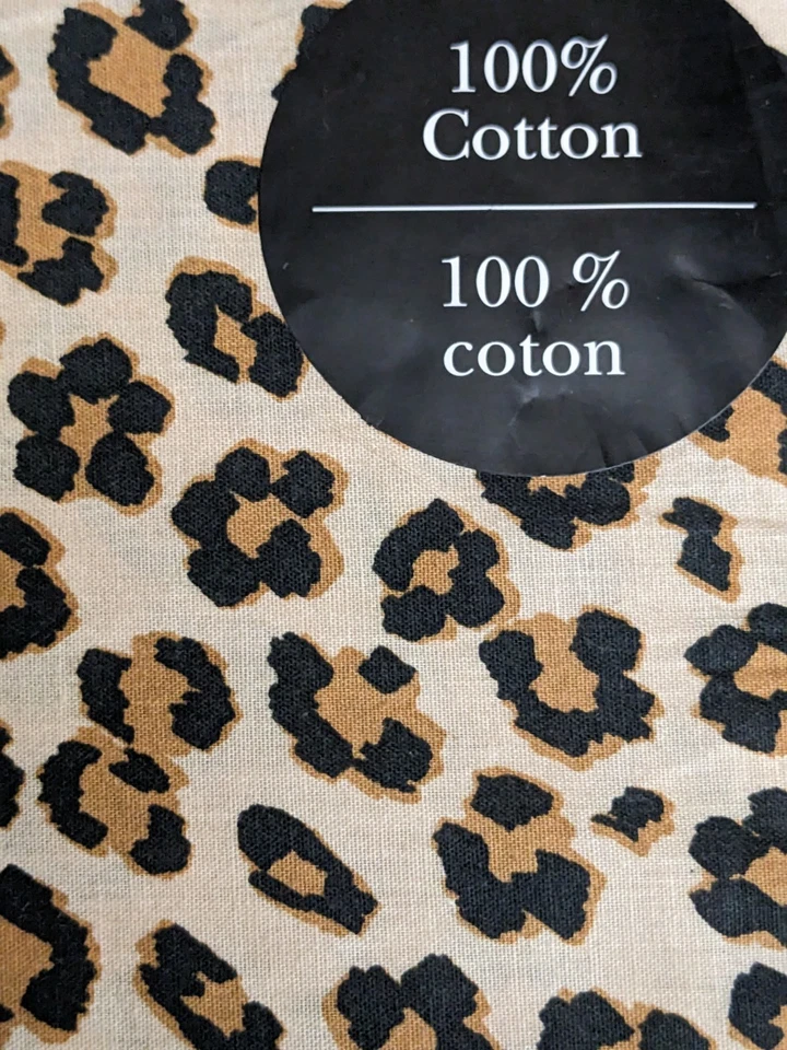 Juego de sábanas Kate Spade New York 3 piezas Twin XL leopardo guepardo jaguar algodón nuevo Foto 2 de 4