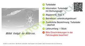 Turbolader Abgasturbolader für VW Touareg 7L 03-10