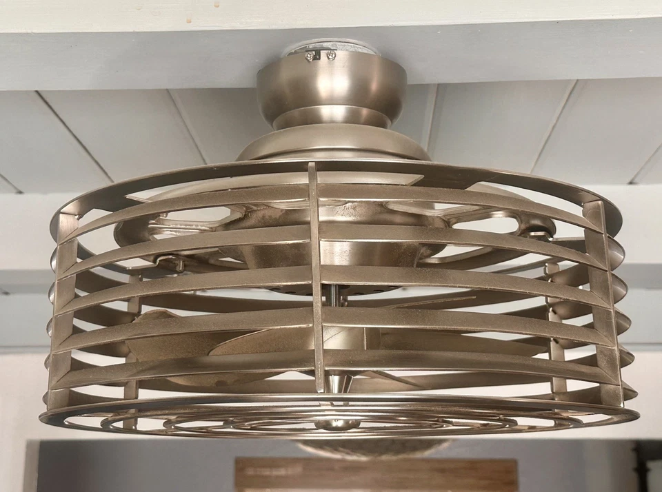 Savoy House Sea Side Ceiling Fan D’lier 14-325-FD-SN Satin Nickel Remote Control - Image 2 of 4