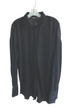 Pretty Little Thing Black Pleated Tunic Dress w/ Tags Size 6 92507