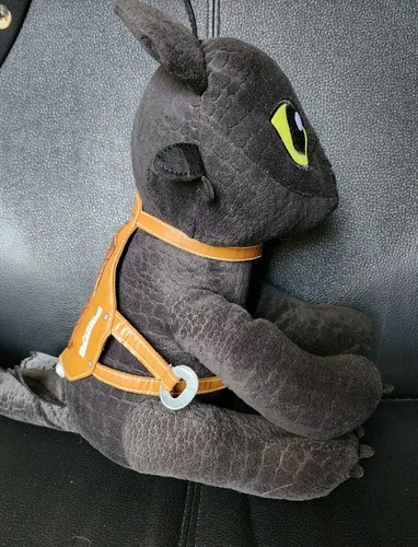 Build-A-Bear Ohnezahn Drachenzähmen leicht gemacht Plüsch mit Sattel OHNE Flügel LESEN - Bild 6 von 13