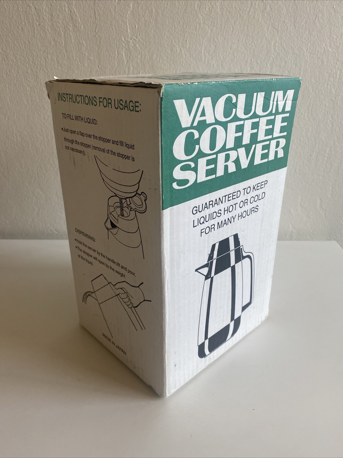 New Vacuum Coffee Server Dispenser Stainless Steel Flow Thru Easy Pour Stoper 1L