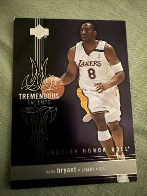 RARE Kobe Bryant Insert 03 U D Honor Roll Tremendous Talents GOLD #TT3 SP 12/25