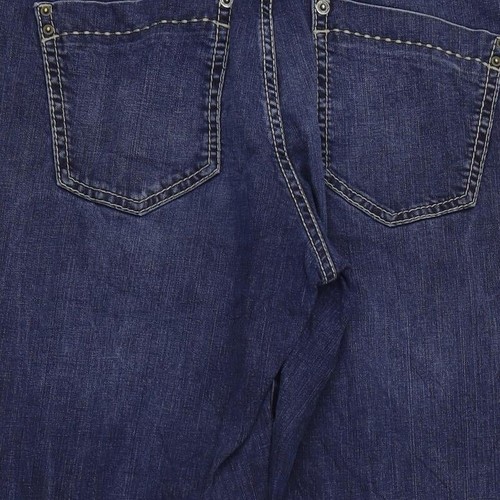 Pierre Cardin` Womens Blue Cotton Blend Straight Jeans Size W36 L29 - Picture 11 of 12