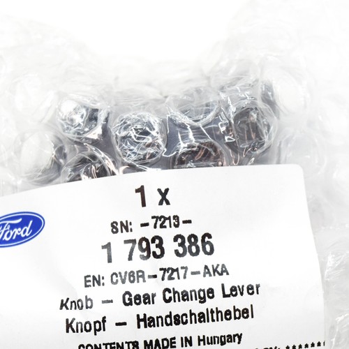 FORD FIESTA MK6 WT Gear Shifting Knob 1793386 CV6R-7217-AKA NEW GENUINE - Picture 8 of 9