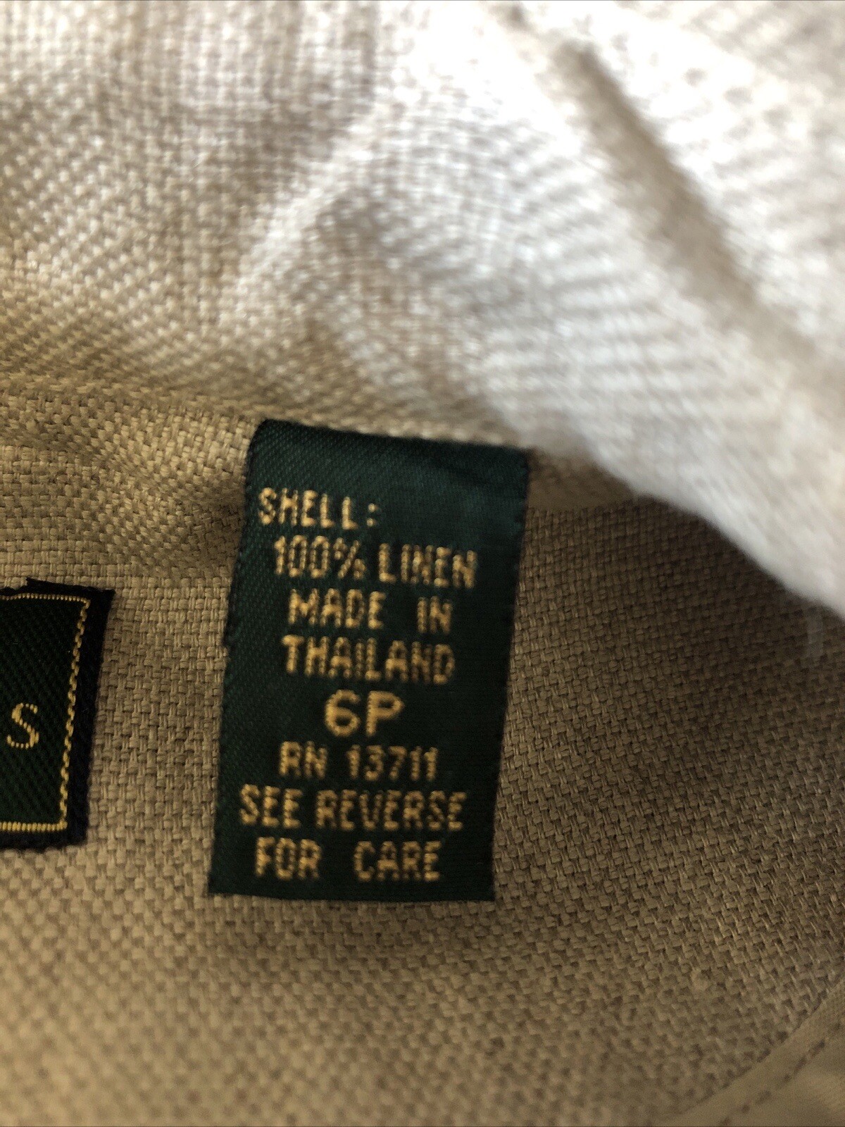 FILA Embassy Row donna taglia Giacca stile militare in puro lino 6P abbottonata 4 tasche