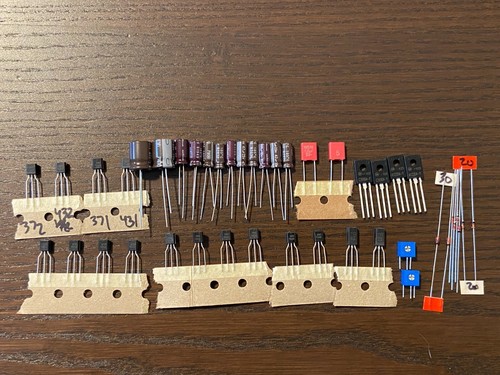 Kenwood KR-6600 Amp Repair Set Board Receiver Recap Transistor Kit Complete! - 第 1/3 張圖片