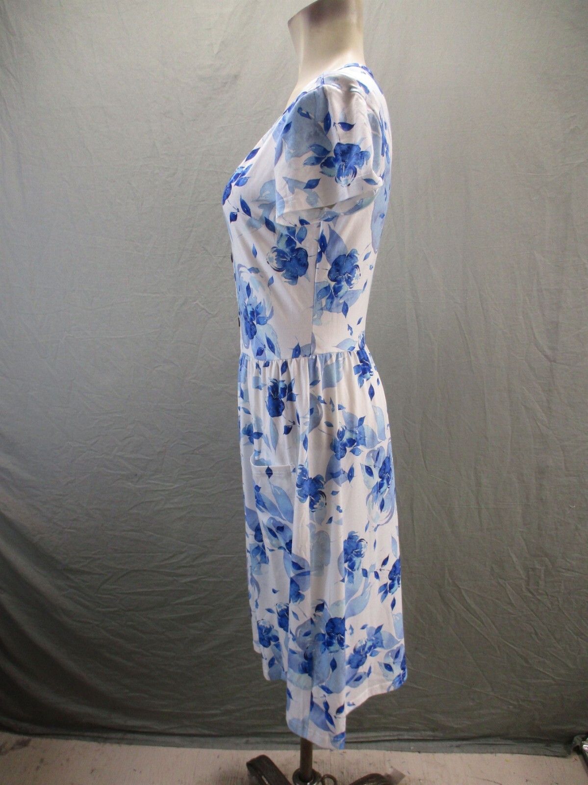 OUGES Size M Womens Multicolor Floral Short Sleev… - image 3