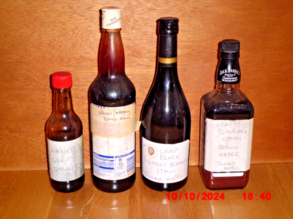 JOBLOT, VINTAGE 1970s PROFFESIONAL FURNITURE RESTORATION STAINS, FRENCH